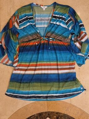 ELAN tunic top - cover-up Size Medium